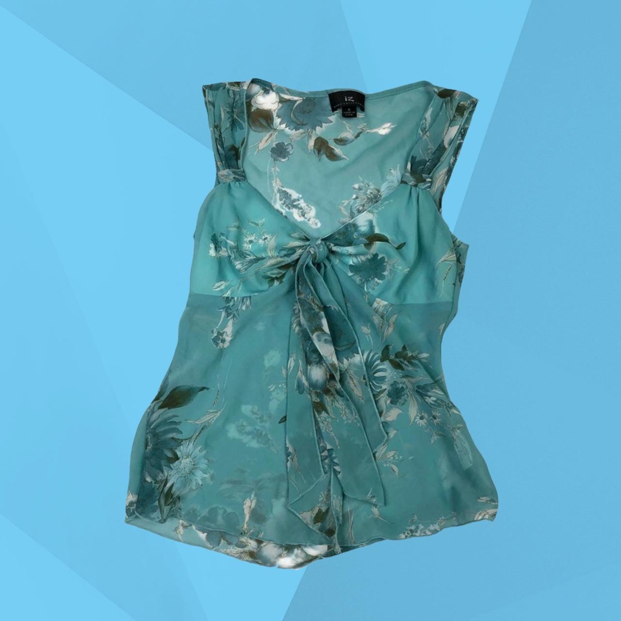 IZ Byer Women's Blue Blouse