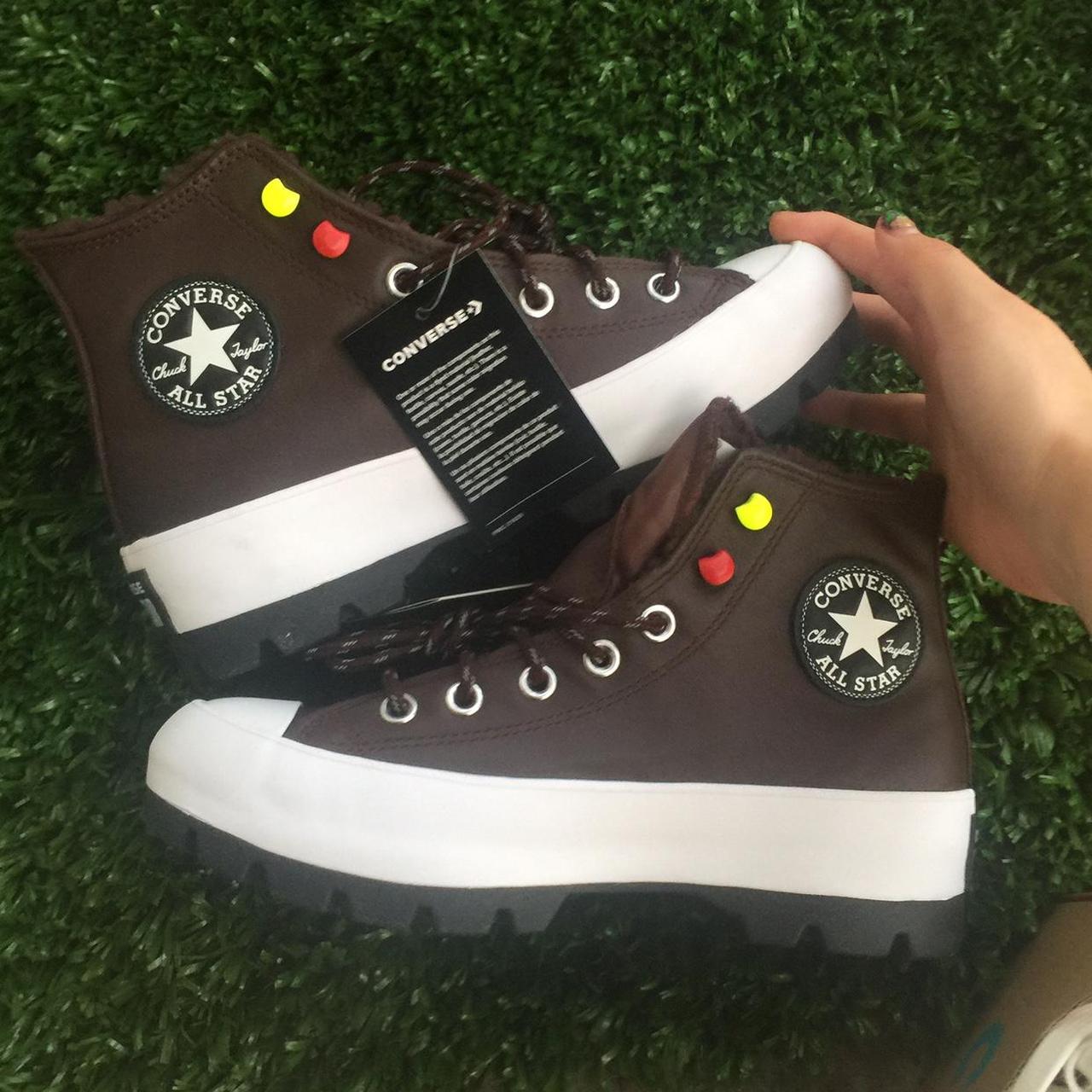 brown platform chucks