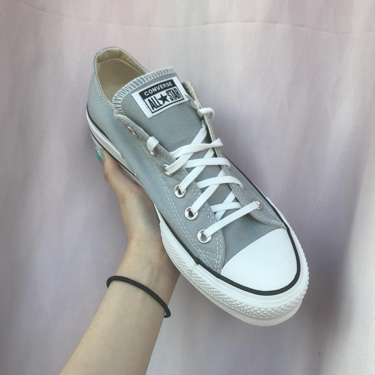grey and mint converse