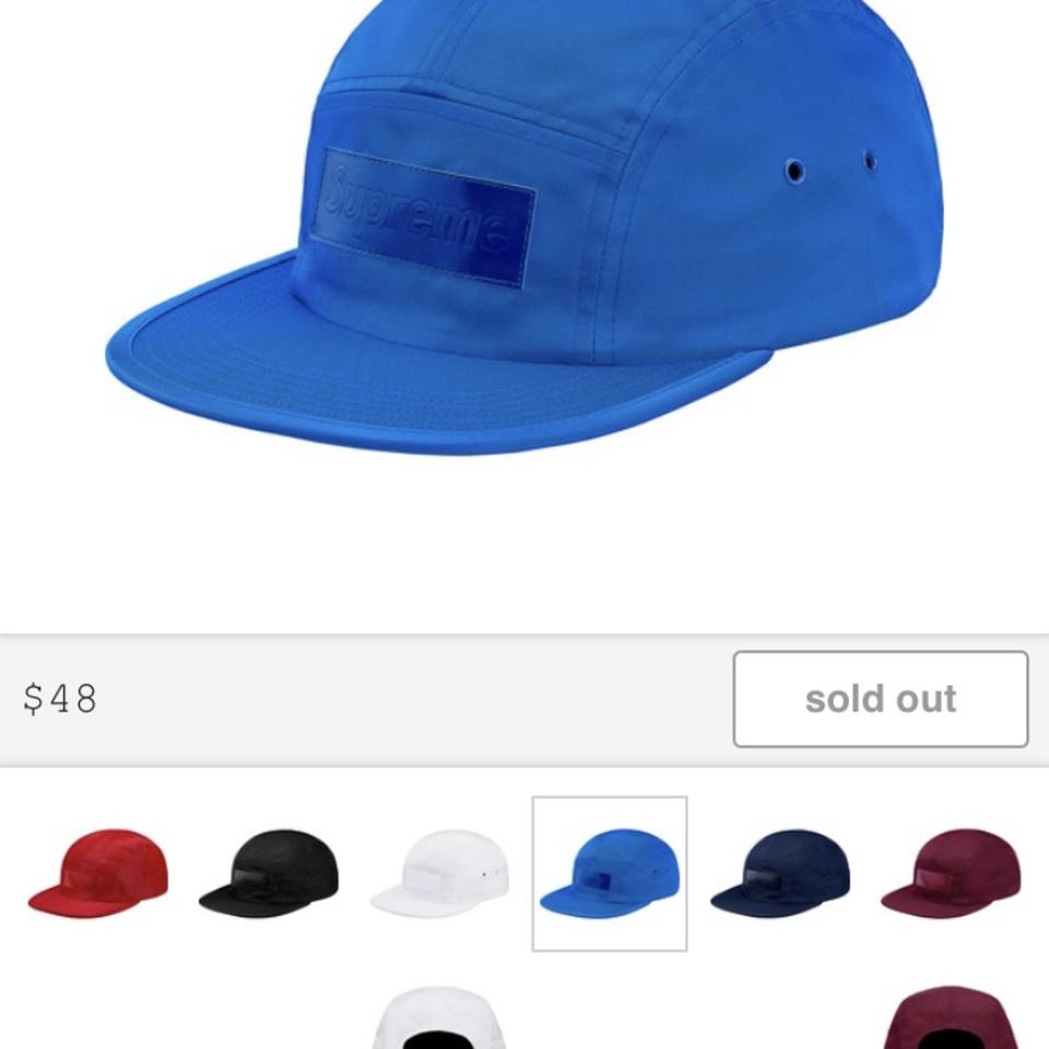 ❌Sold❌ Supreme patent leather patch camp cap, Brand