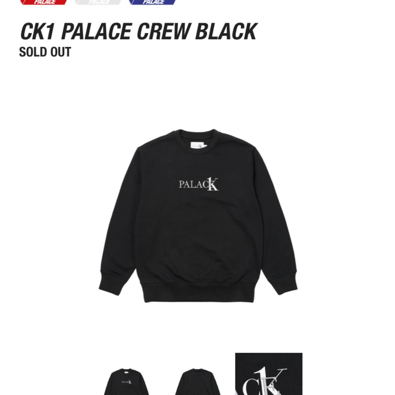 Palace x Calvin Klein / CK1, Black Crewneck...