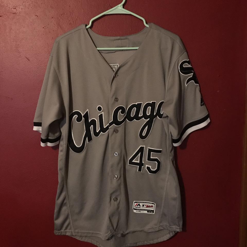 Large Michael Jordan Grey White Sox Jersey - Depop