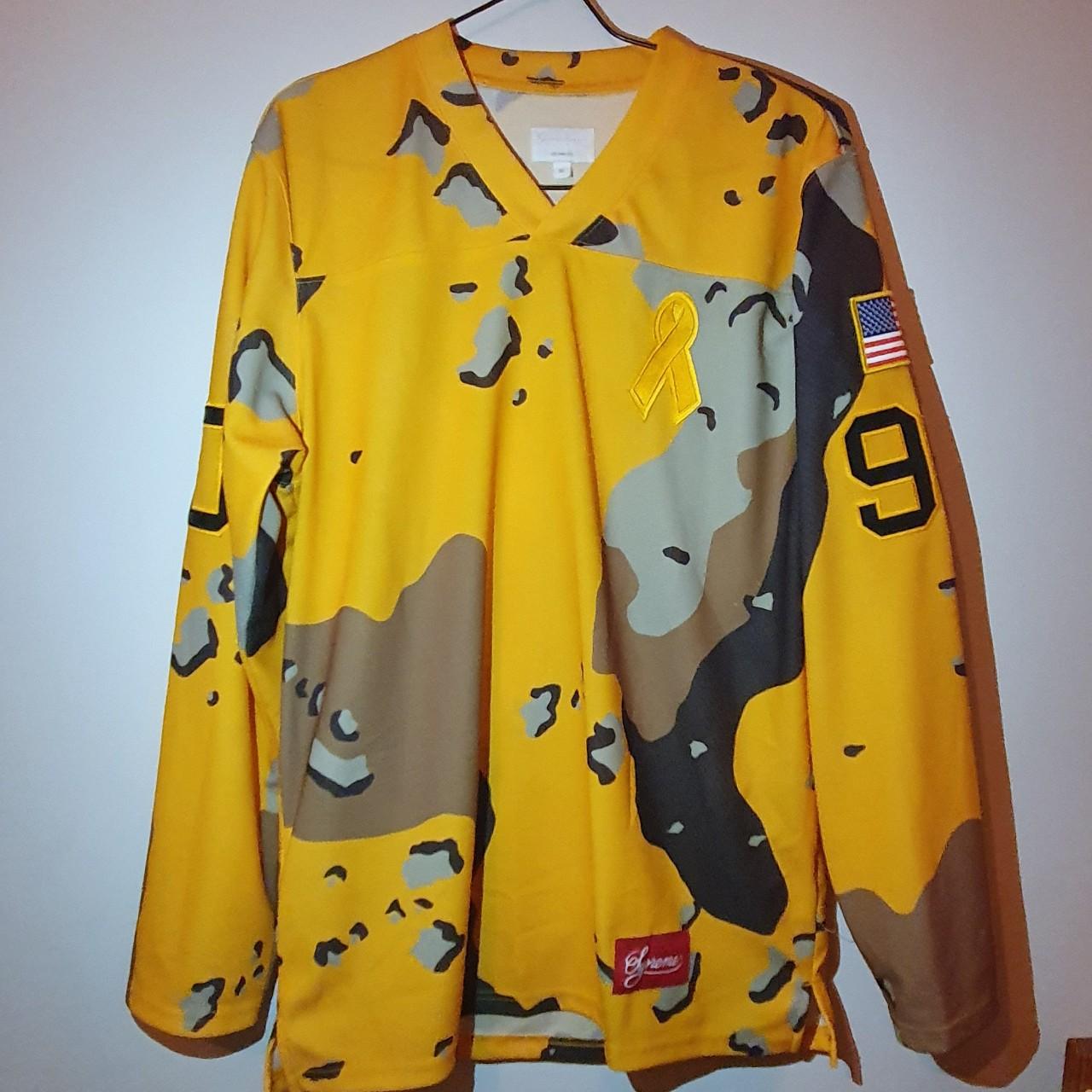 Supreme camo shop hockey jersey