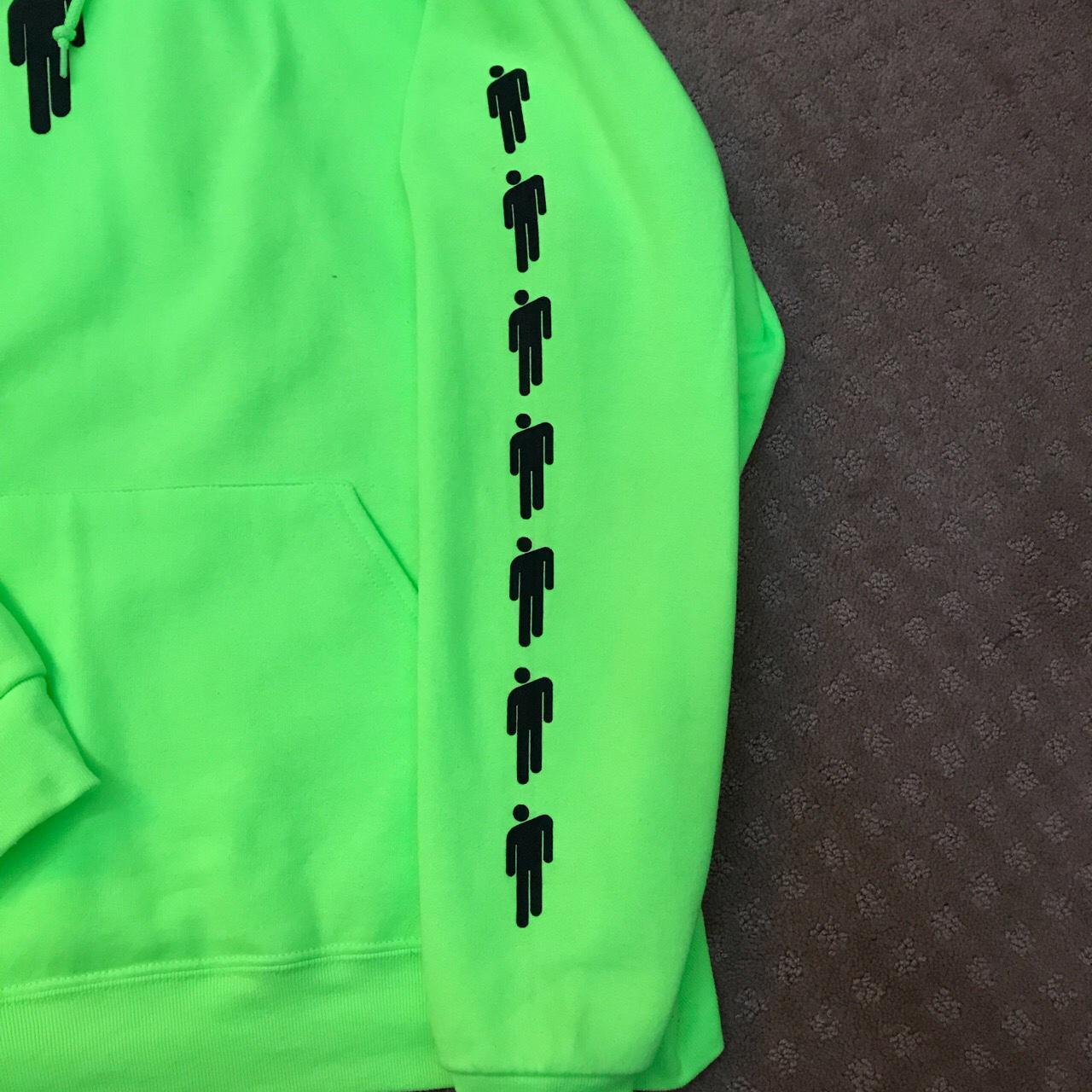 Billie eilish merch neon green clearance hoodie