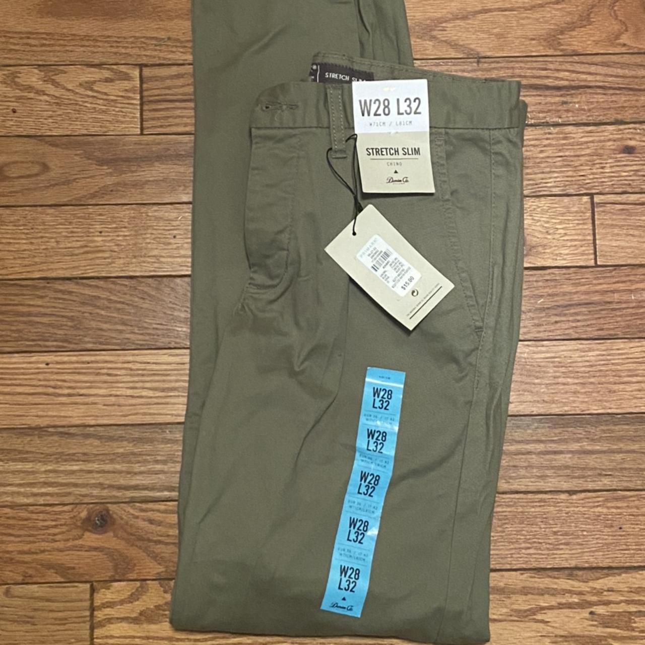 Primark Men's Khaki and Green Trousers Depop
