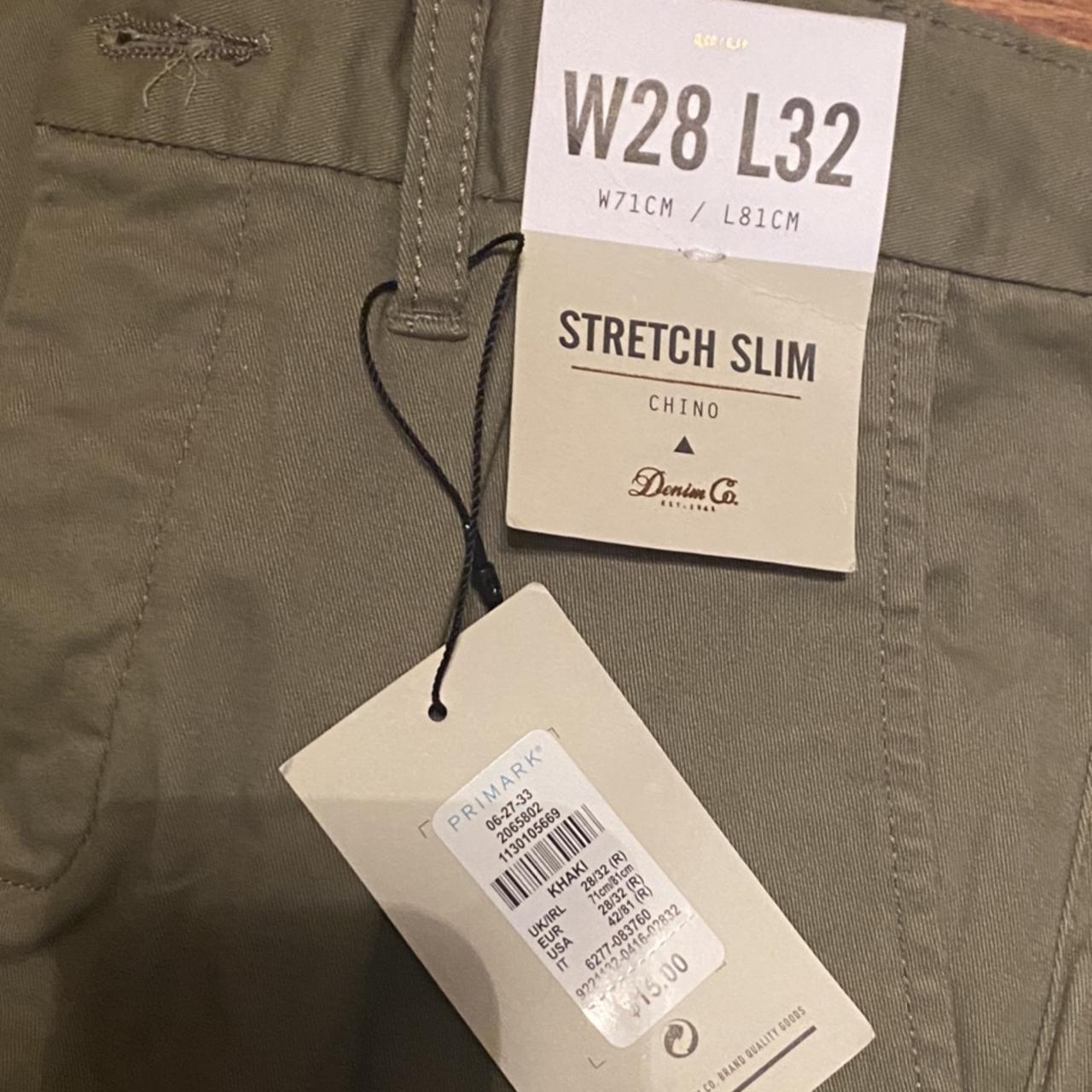 Primark Men's Khaki and Green Trousers | Depop