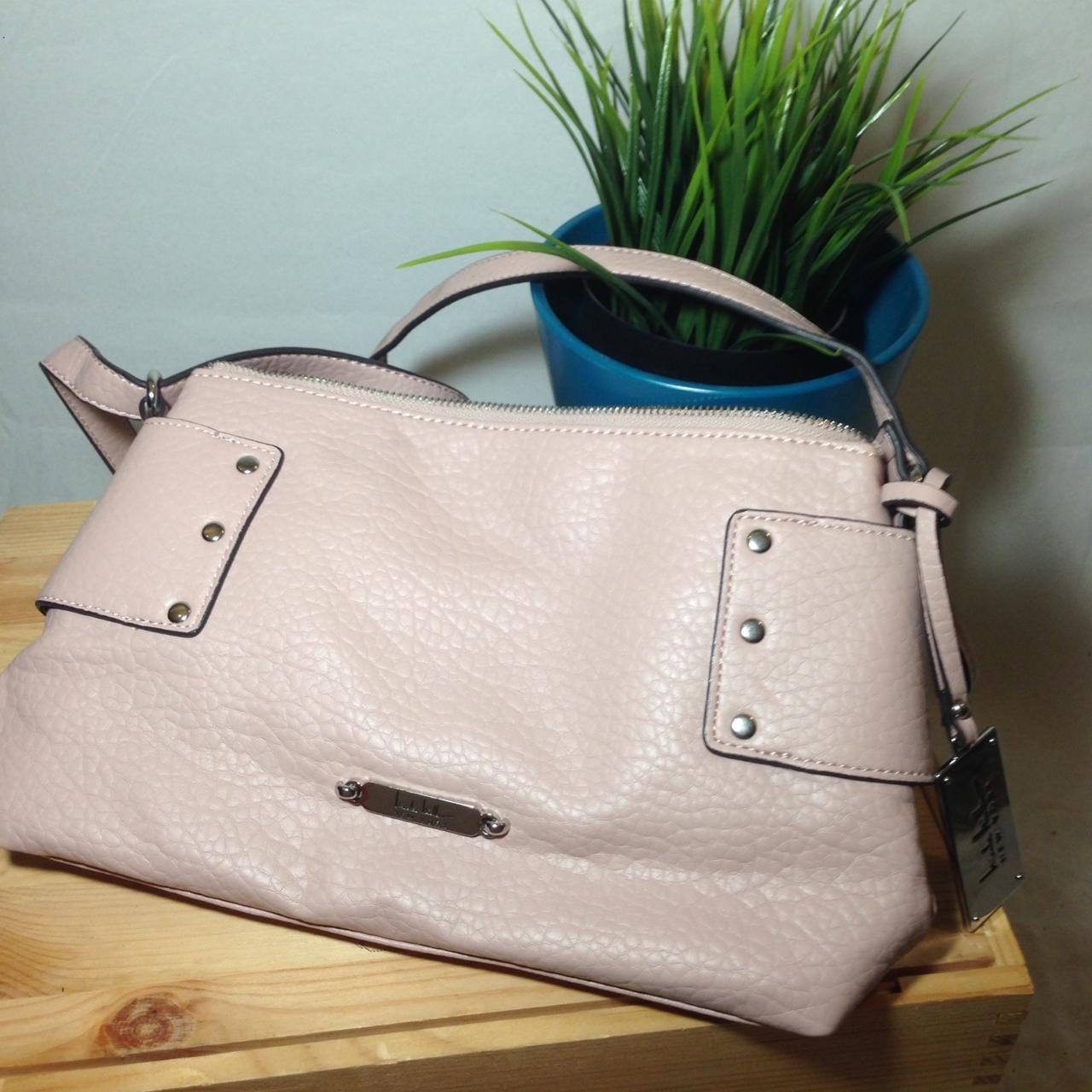BEAUTIFUL blush pink leather Nicole Miller purse Depop