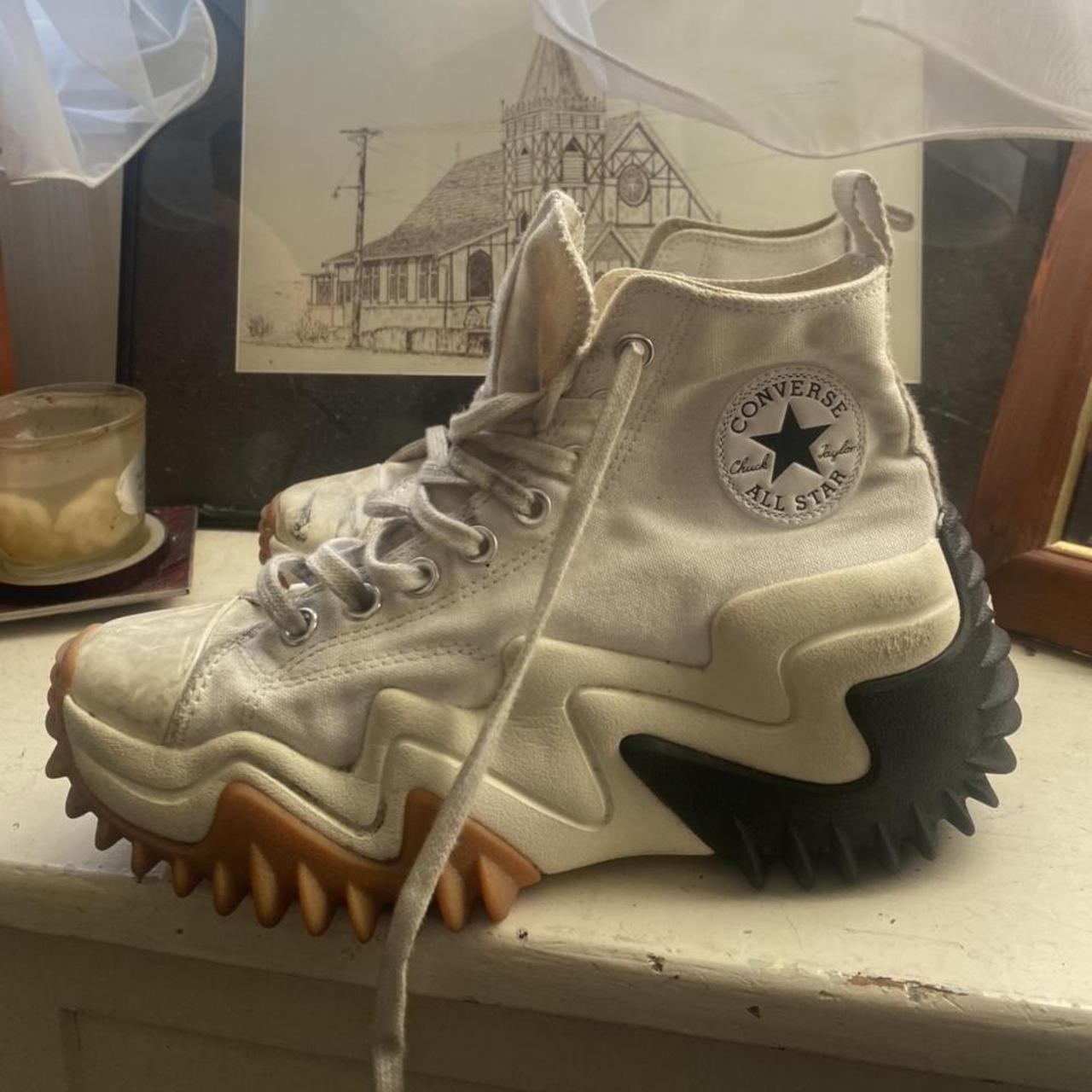 run star hike platform converse UK 40 need a clean... Depop