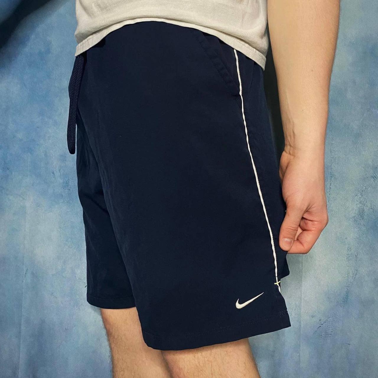 mens navy nike running shorts