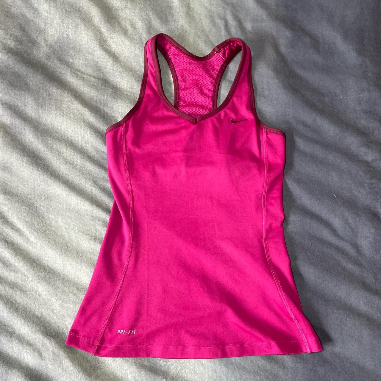 Pink/Purple Nike singlet 💜💗 Provides extra support... - Depop