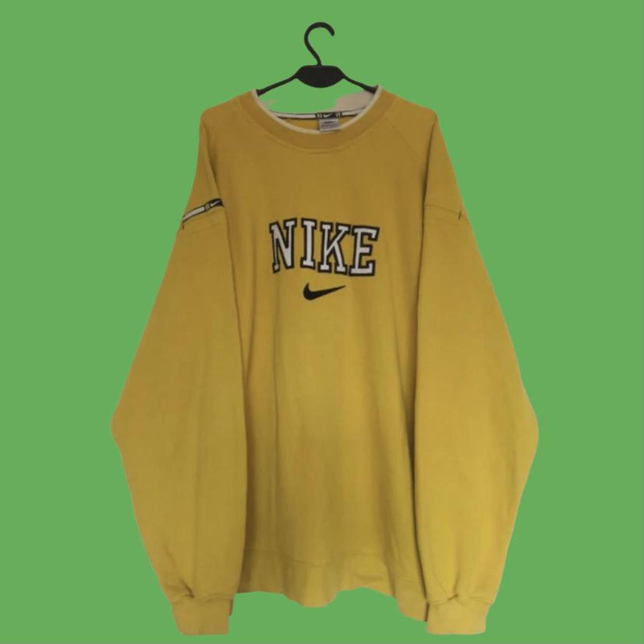 nike vintage sweatshirt yellow