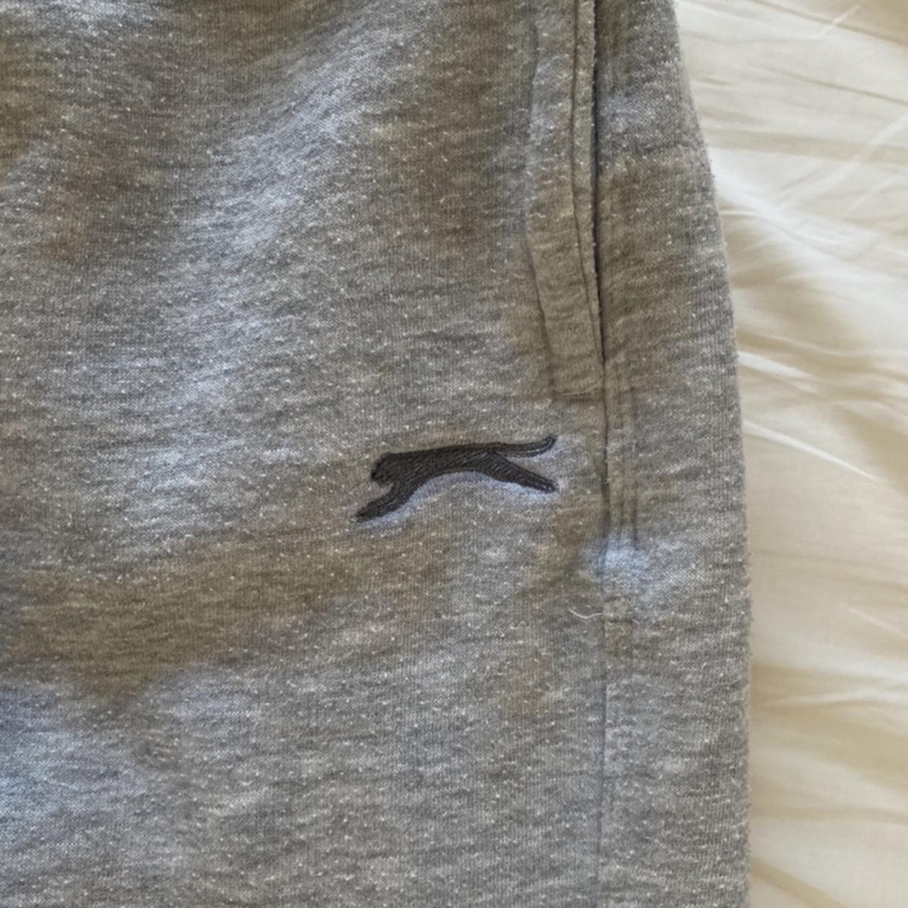 grey slazenger joggers, barely worn has a tiny rip... - Depop