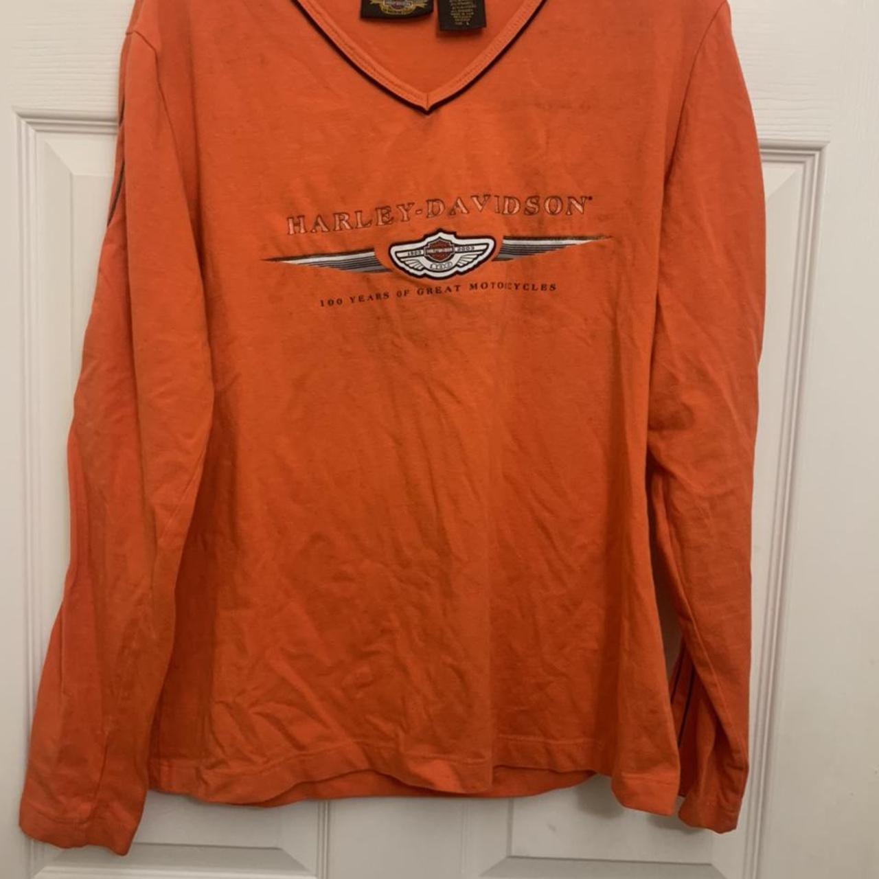 Harley Davidson Womens Long Sleeve Shirt Size Lareg Depop 6729