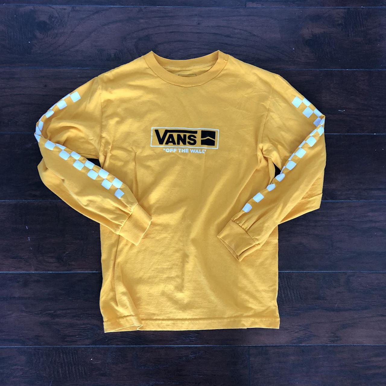 vans long sleeve yellow