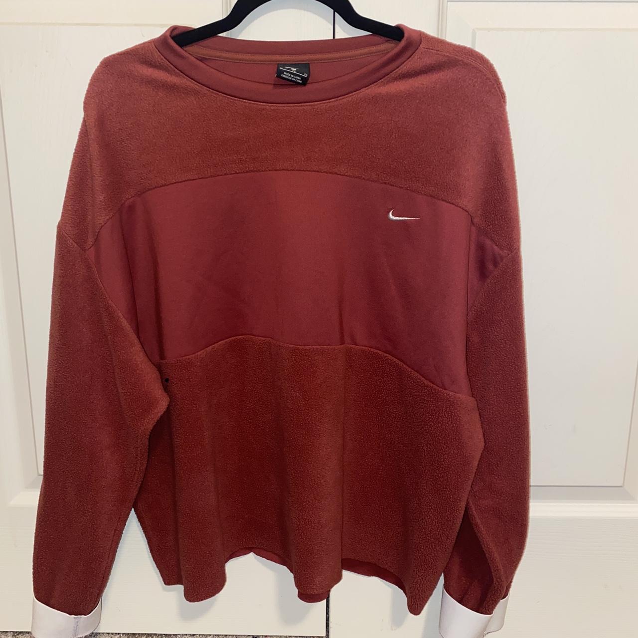 nike crewneck burgundy