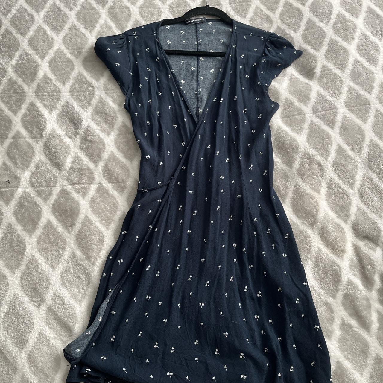 Brandy Melville navy wrap dress ♥️ ⋇⋆ ⋆⋇ policies... Depop