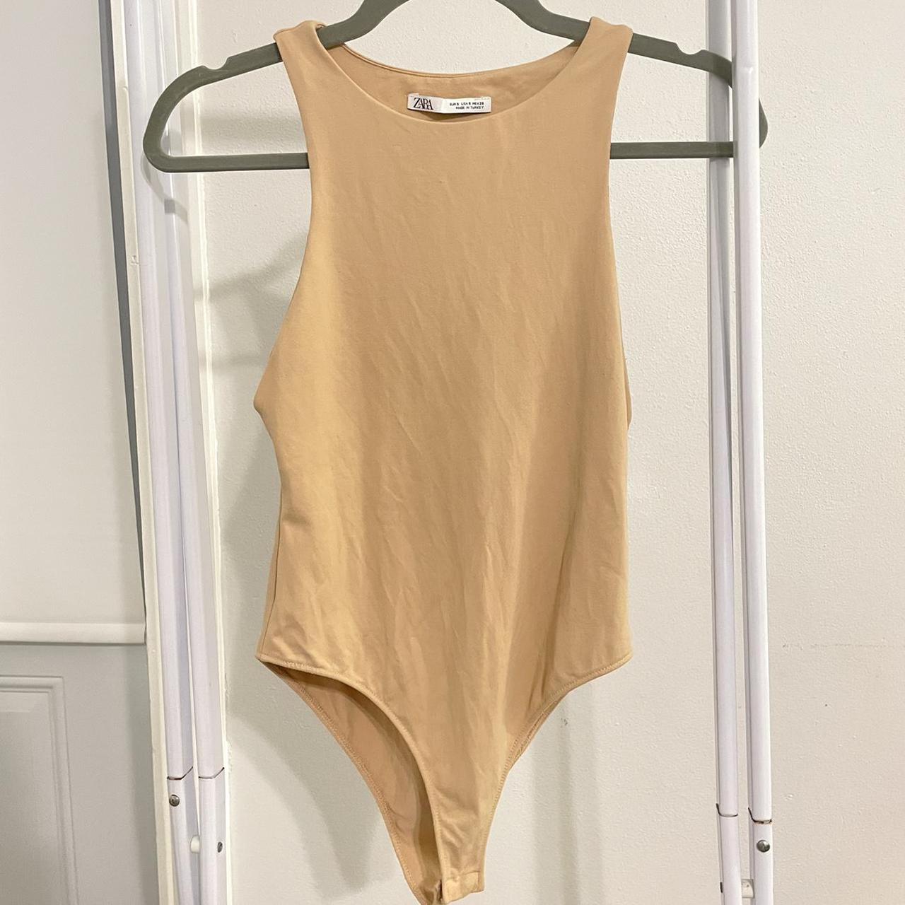 Zara High Neck Bodysuit Size Small Zara Depop 7831