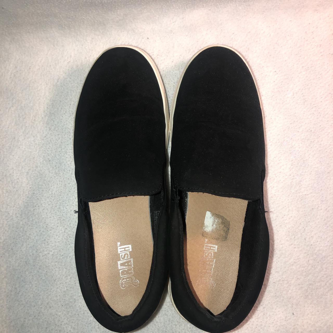 Brash Brand (Payless) black slip ons with platform... - Depop