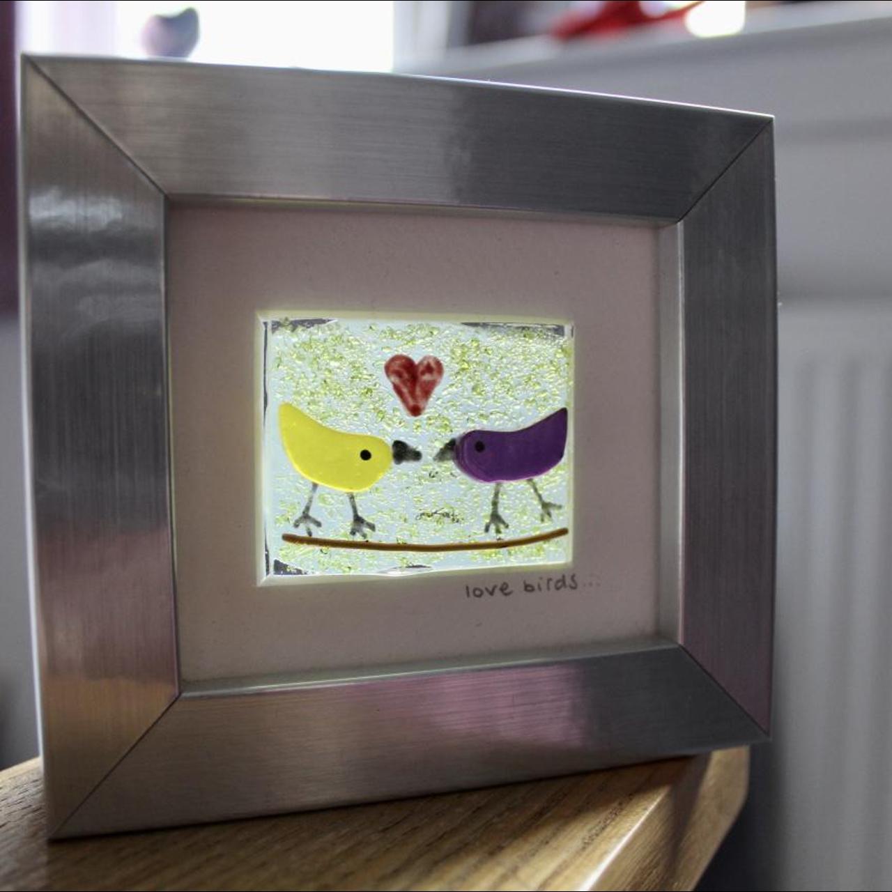 Product Image 1 - Small “Love Birds” stained glass