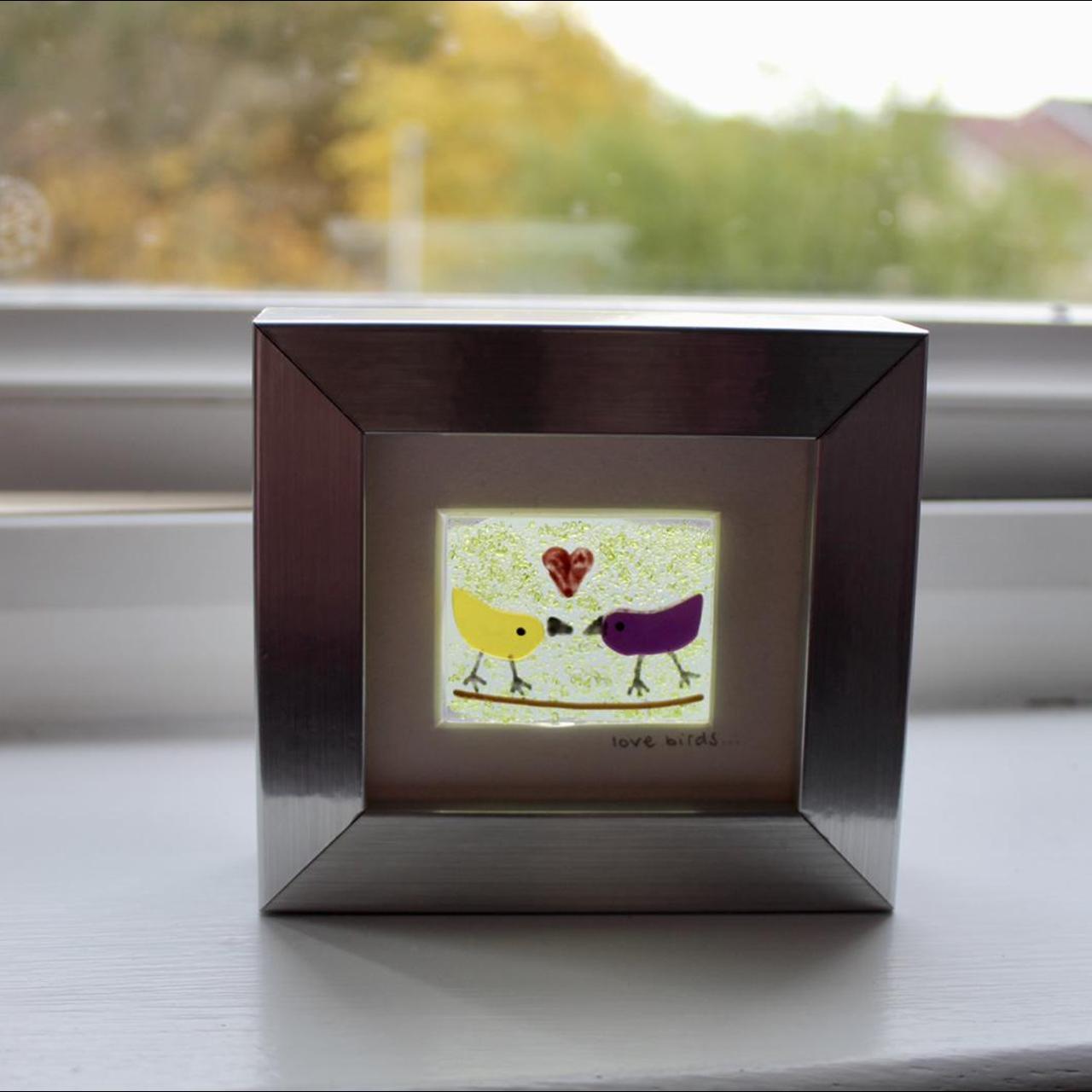 Product Image 2 - Small “Love Birds” stained glass