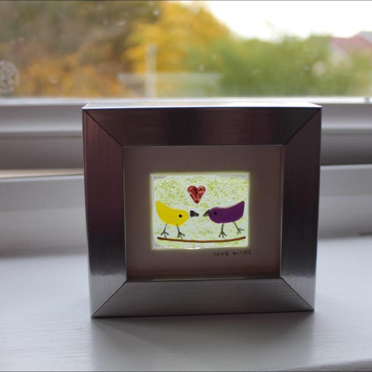 Product Image 3 - Small “Love Birds” stained glass