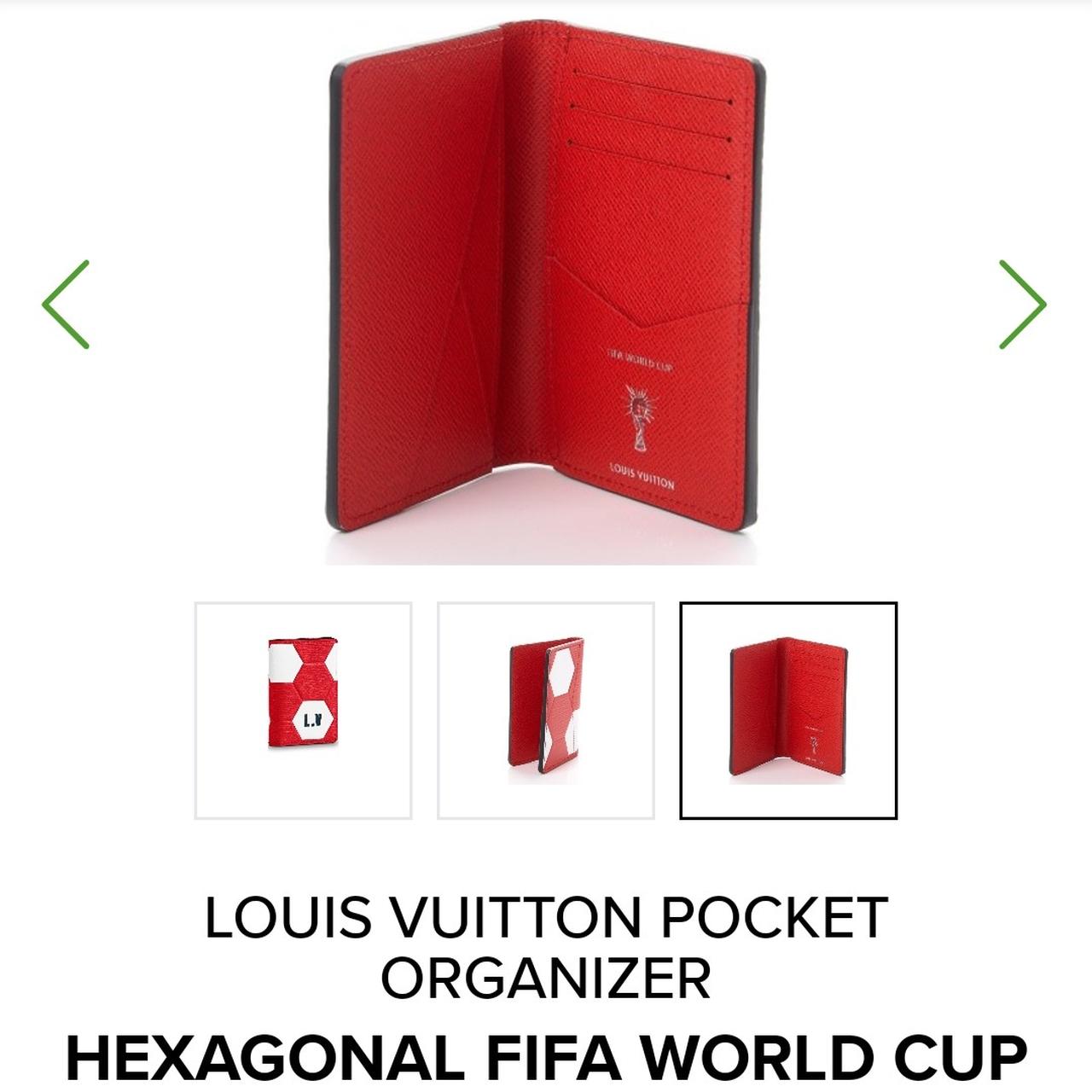 Louis Vuitton Pocket Organizer Hexagonal FIFA World Cup Rouge in