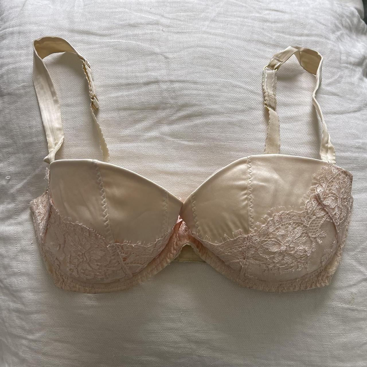 Agent Provocateur Abbey Bra in Cream & Light... - Depop