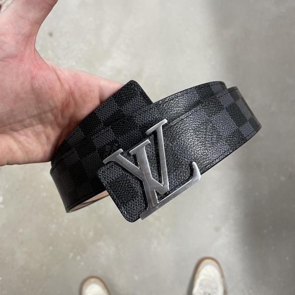 Louis Vuitton Belt Size 36in Has 2 punched in holes - Depop