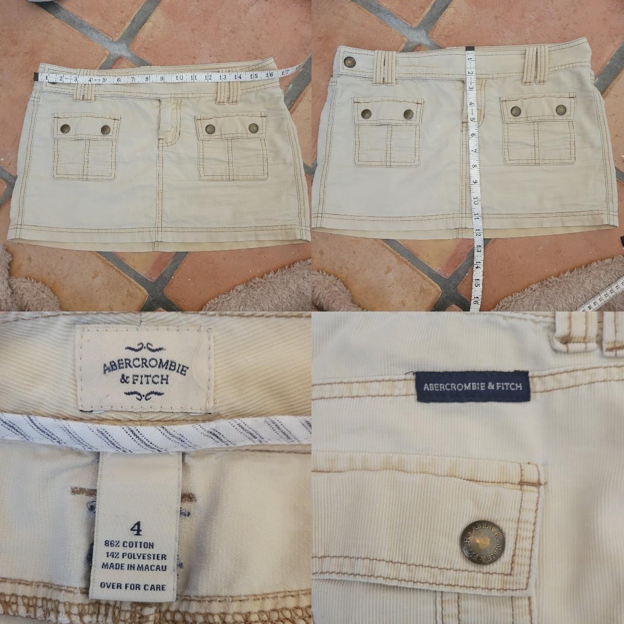 Abercrombie & Fitch Women's Cream and Tan Skirt (4)