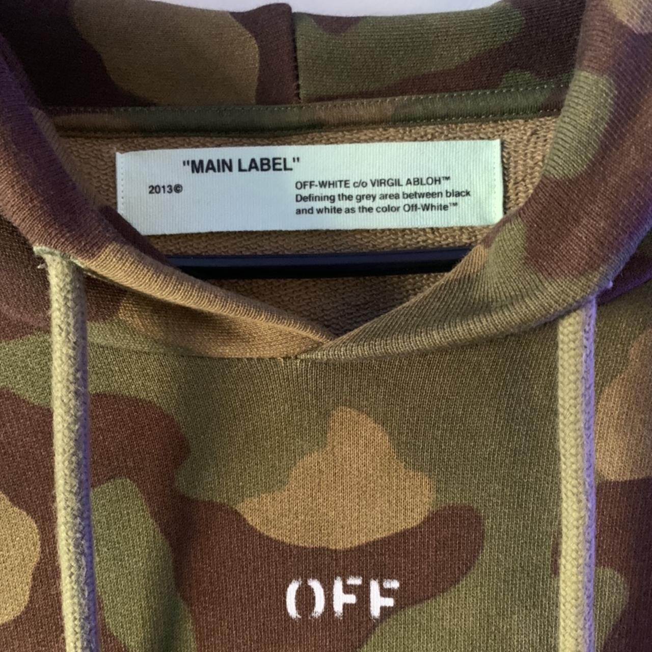 Camo Arrows Hoodie Off White SEEING THINGS