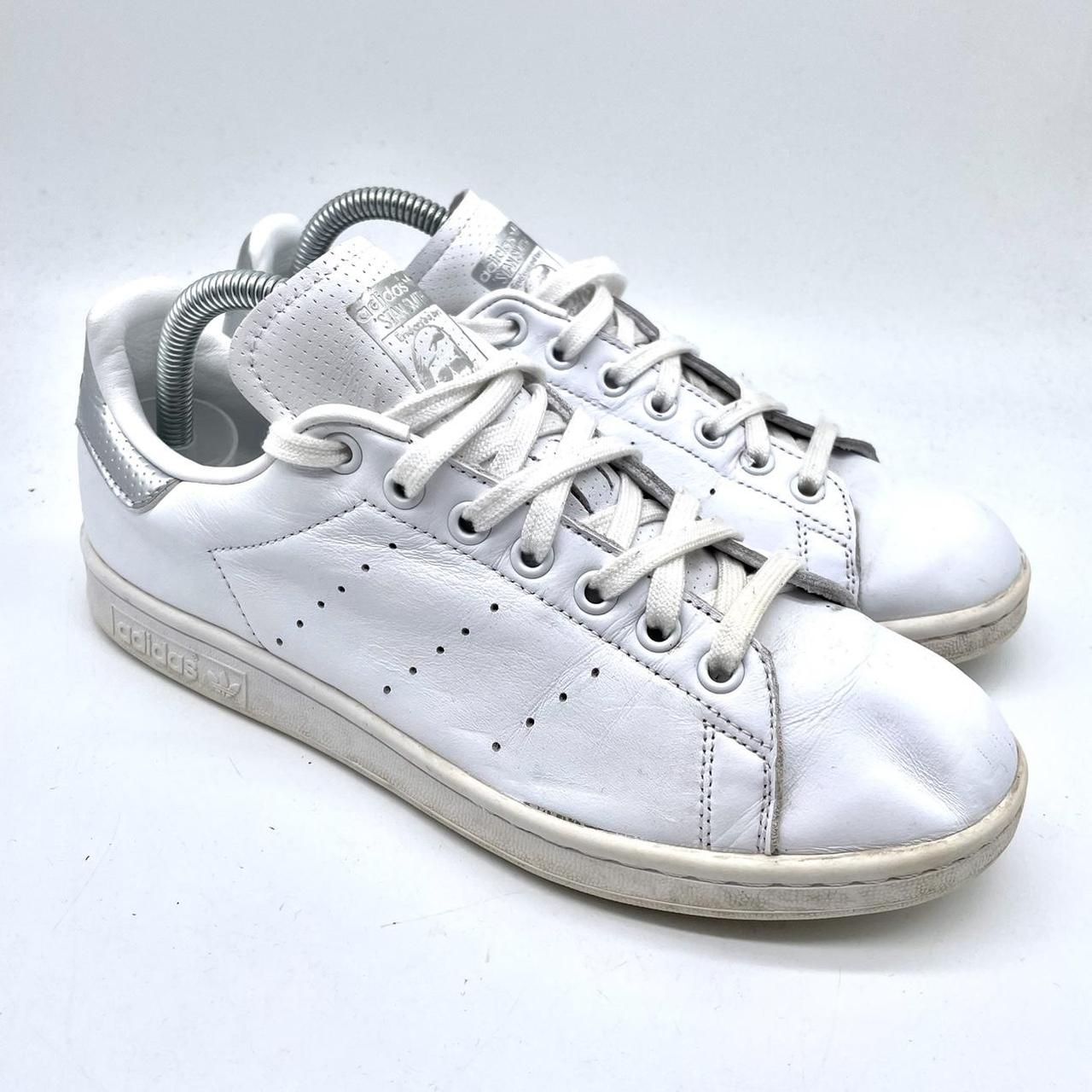 Adidas originals Stan Smith premium leather white... - Depop