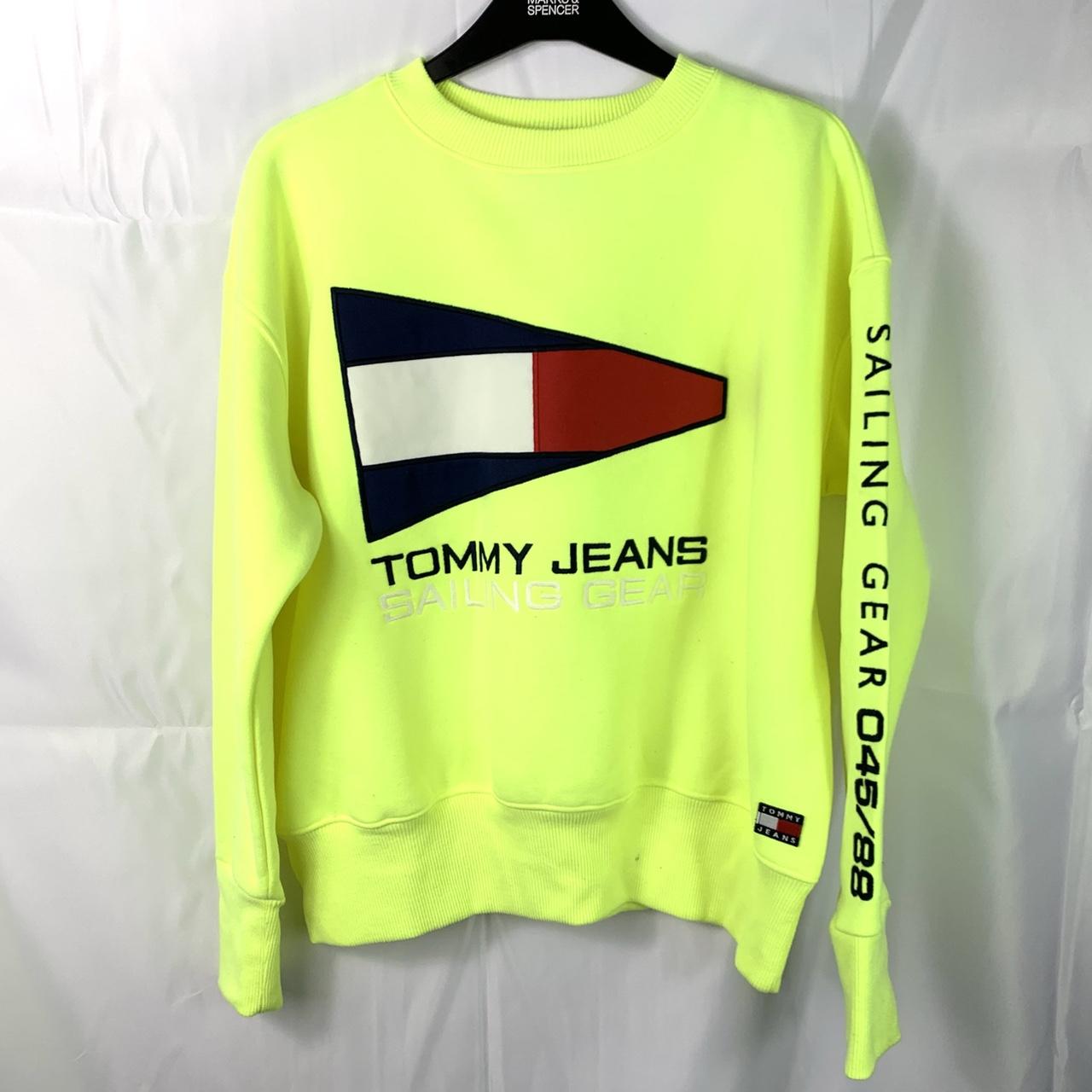 tommy hilfiger neon sweatshirt