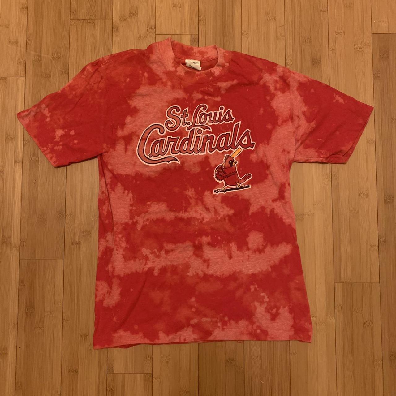 Men's Red St. Louis Cardinals Tie-Dye T-Shirt