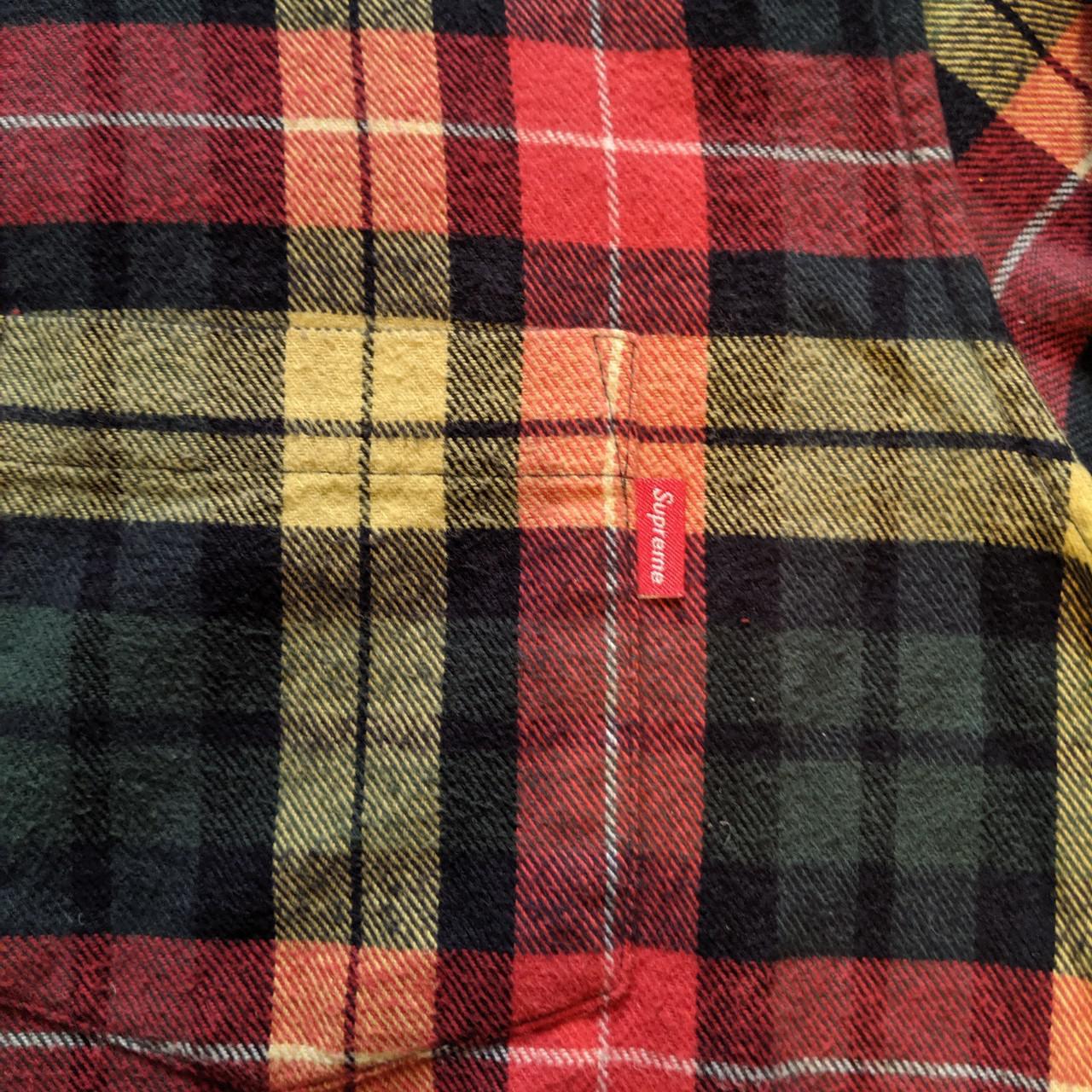 Supreme New York Tartan Flannel Shirt Size M perfect... - Depop