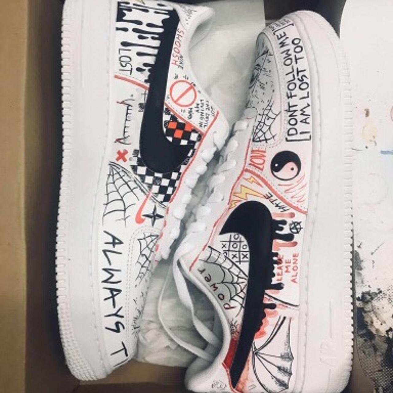 Custom DOODLE Air Force 1's !! 🖍👟 (sAtiSfyiNg) 