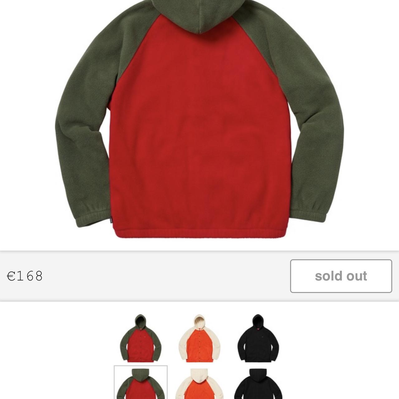 Supreme Polartec hooded raglan jacket, Condition:...