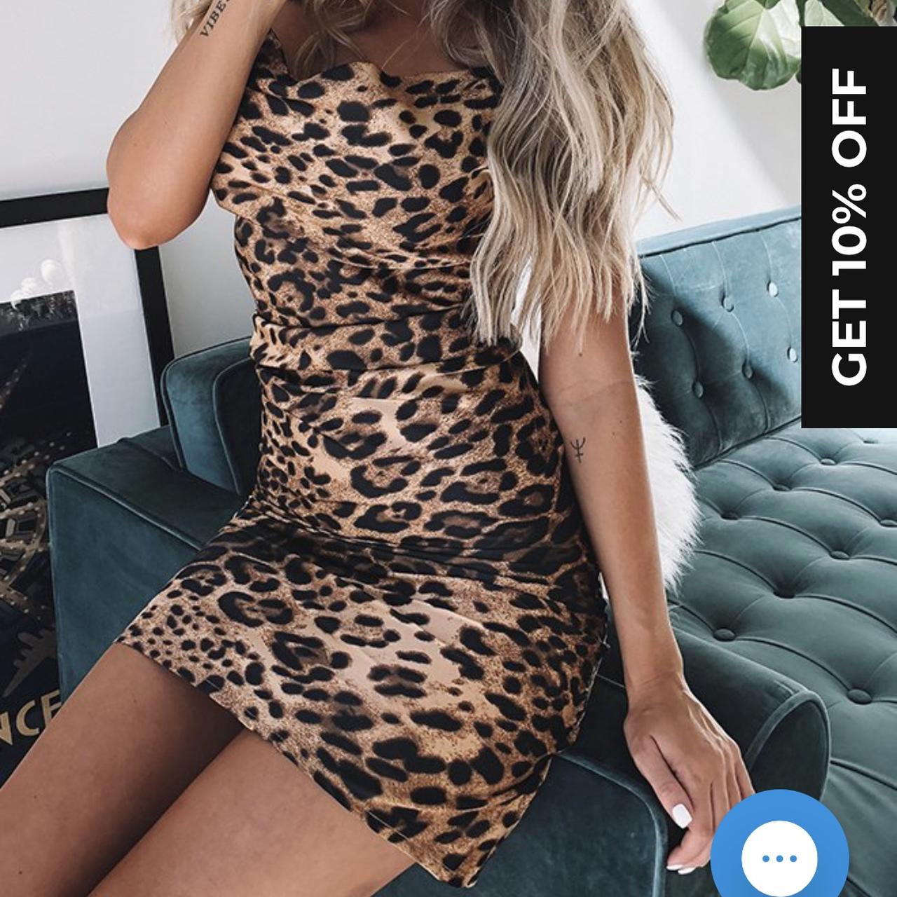 beginning boutique leopard dress