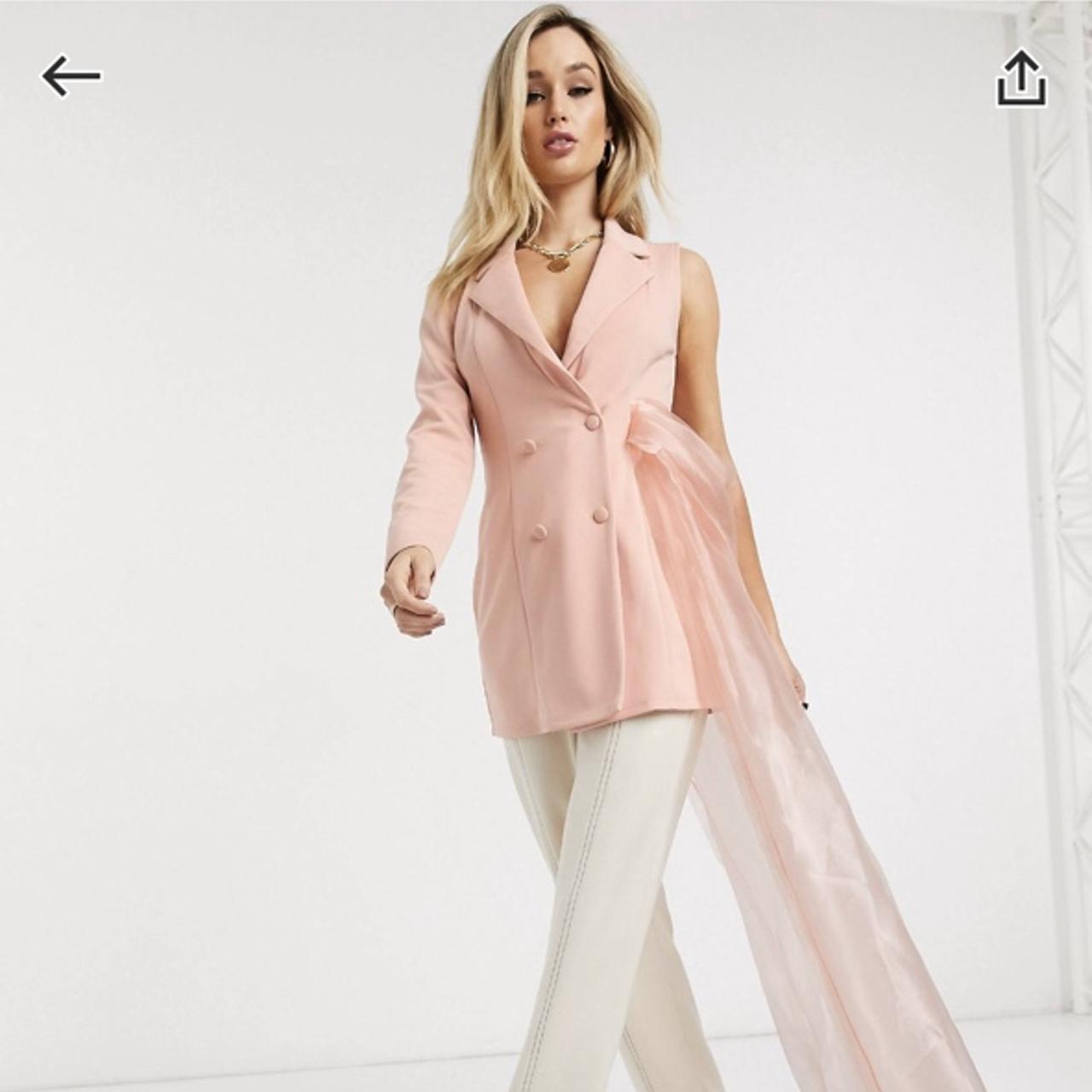 Selling this ASOS one shoulder tulle train Depop