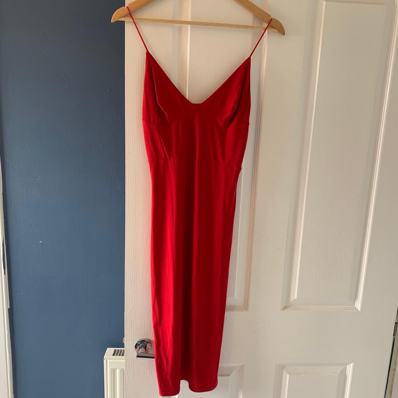 Bodycon red dress. Stretchy and figure hugging.... - Depop