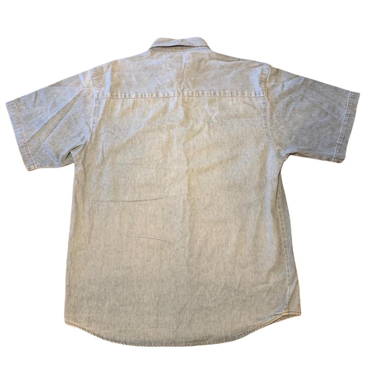 Bugle boy cargo denim shirt size medium - Depop