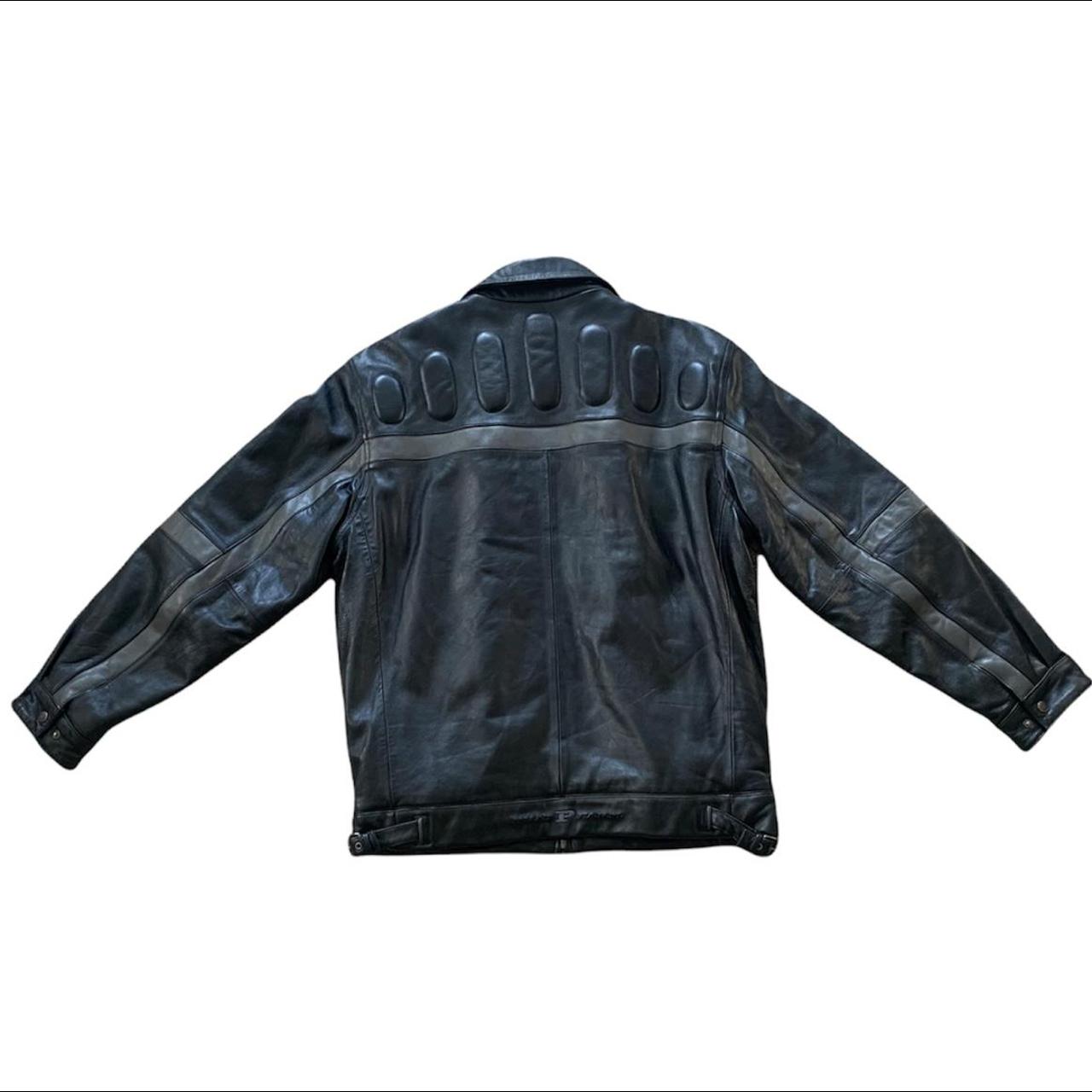 Phat farm leather jacket size large - Depop