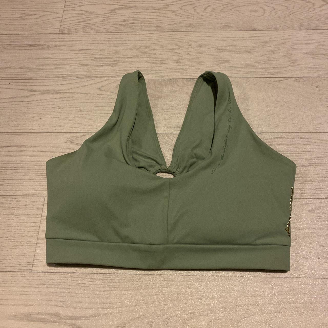 Whitney Simmons gymshark sport bra in light green - Depop