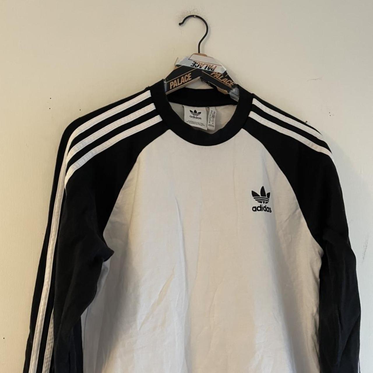 Adidas T Shirt - Vintage Adidas Long Sleeve Retro... - Depop