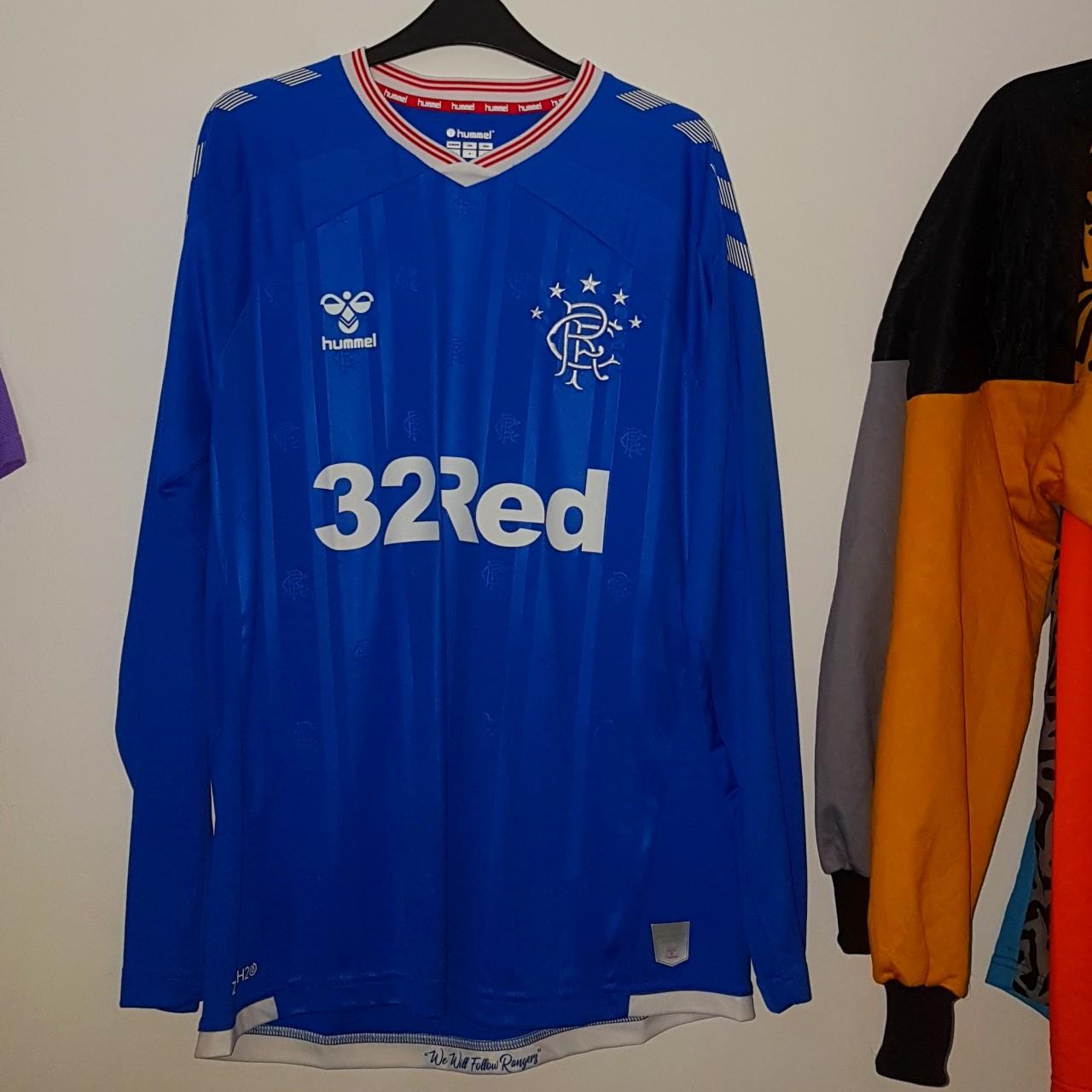 Glasgow Rangers 1994-1996 home shirt. Size large - Depop