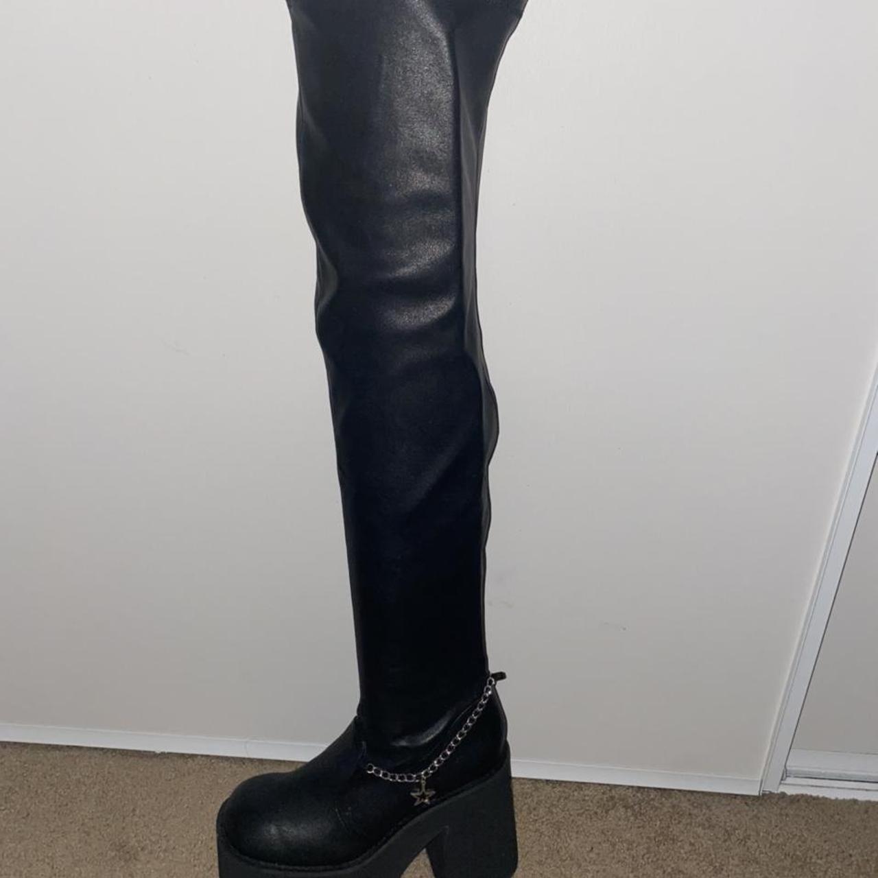 miss socialite thigh high boots