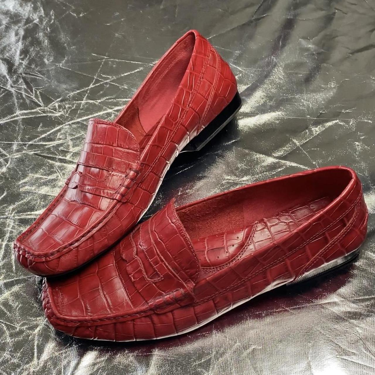 ralph lauren crocodile loafers