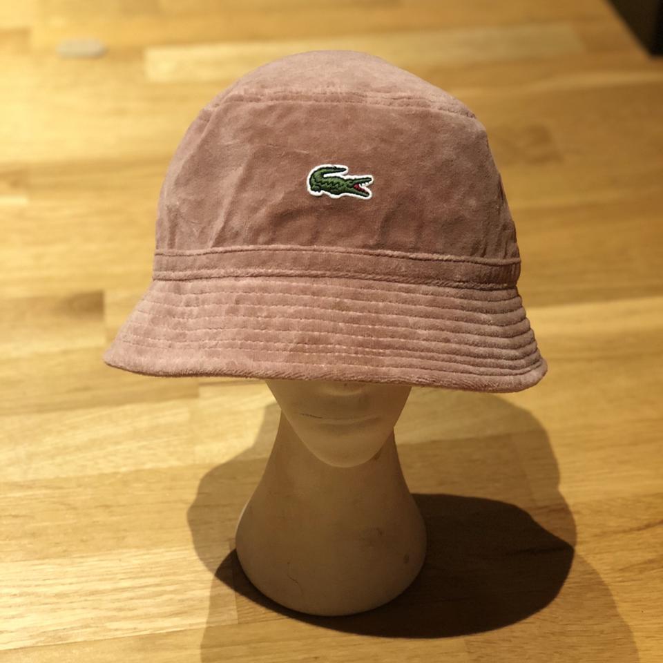Supreme x Lacoste Velour Crusher Bucket Hat Brand... - Depop