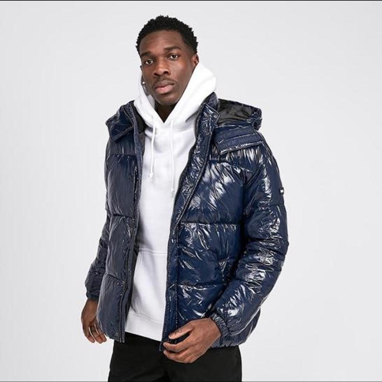 Tommy jeans deals shiny puffer jacket