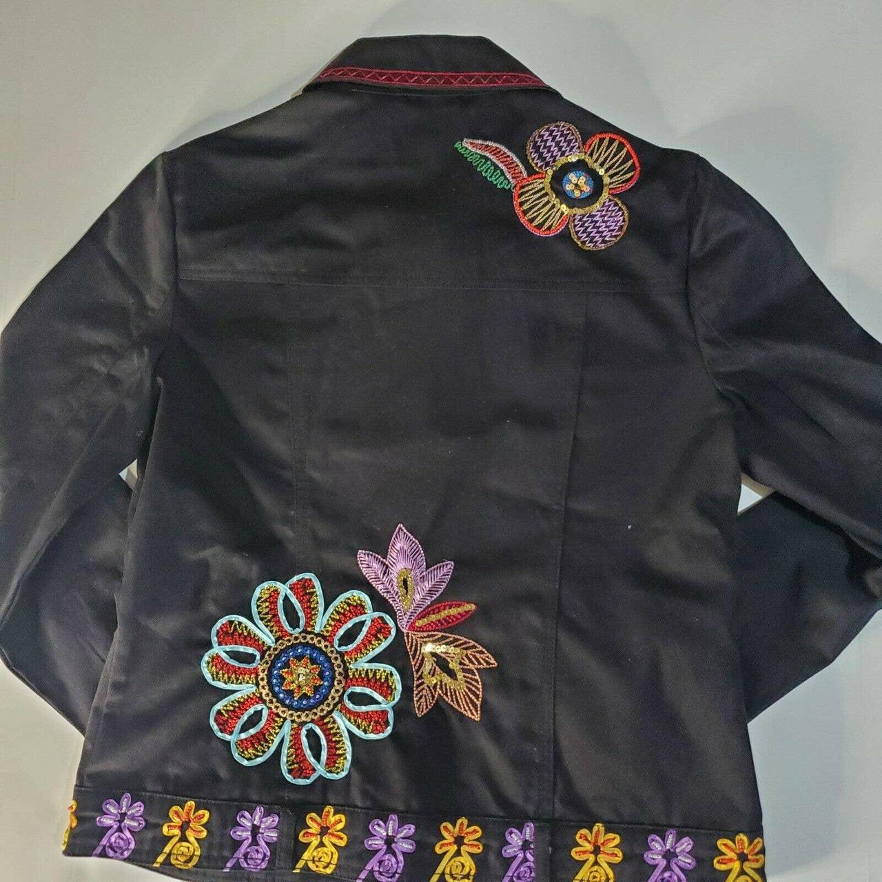 Vintage Berek 2 Womens Jacket Embellished Jeweled... - Depop