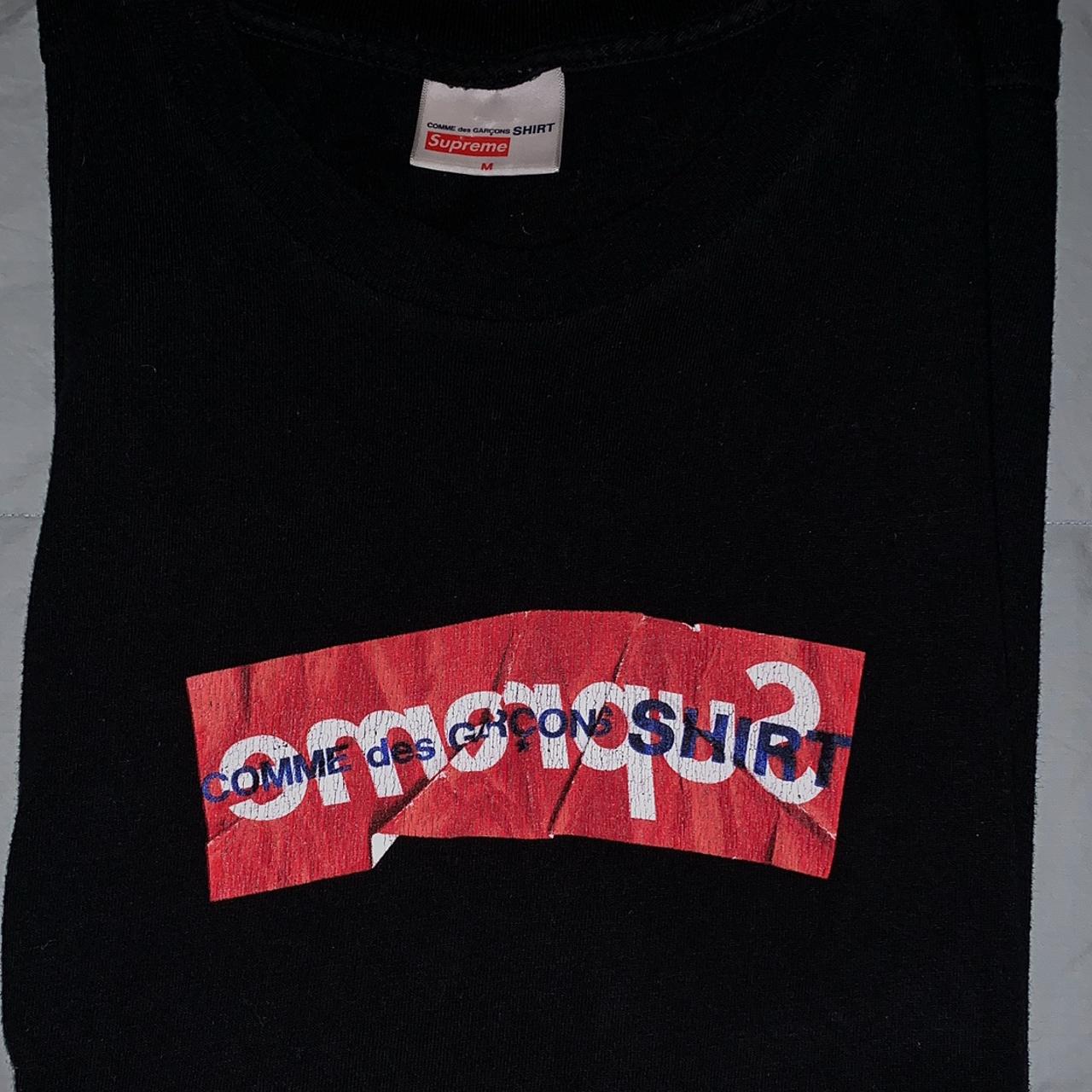 Supreme x CDG Box Logo Black size Medium 7.5/10... - Depop